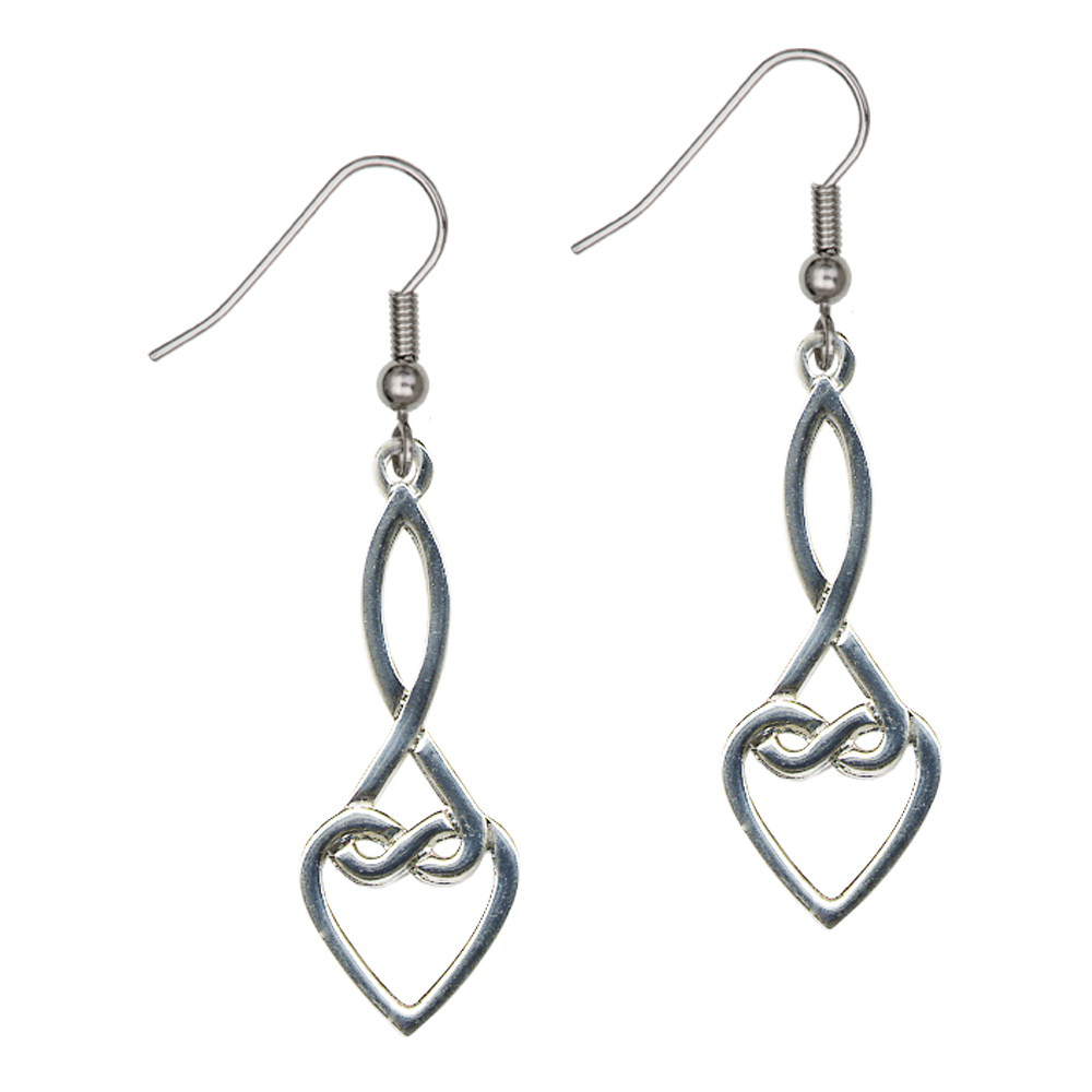 Jura Knot Heart Earrings